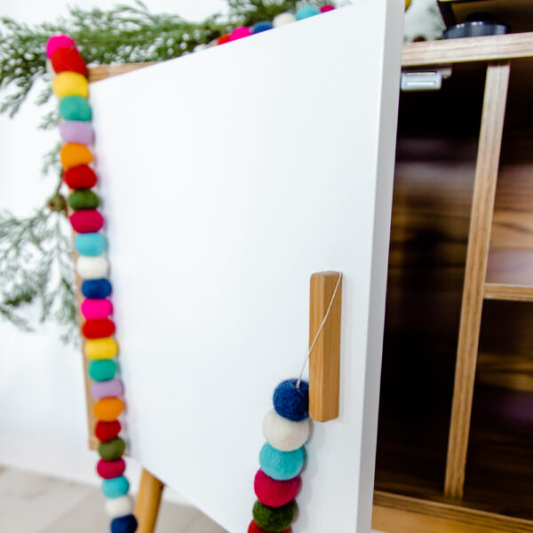 Rainbow Wool Felt Ball Garland - Image 4