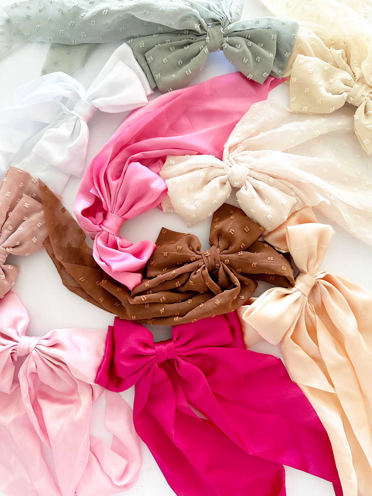 Colorful bows.