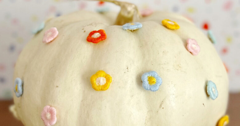 Push Pin Flower Pumpkins