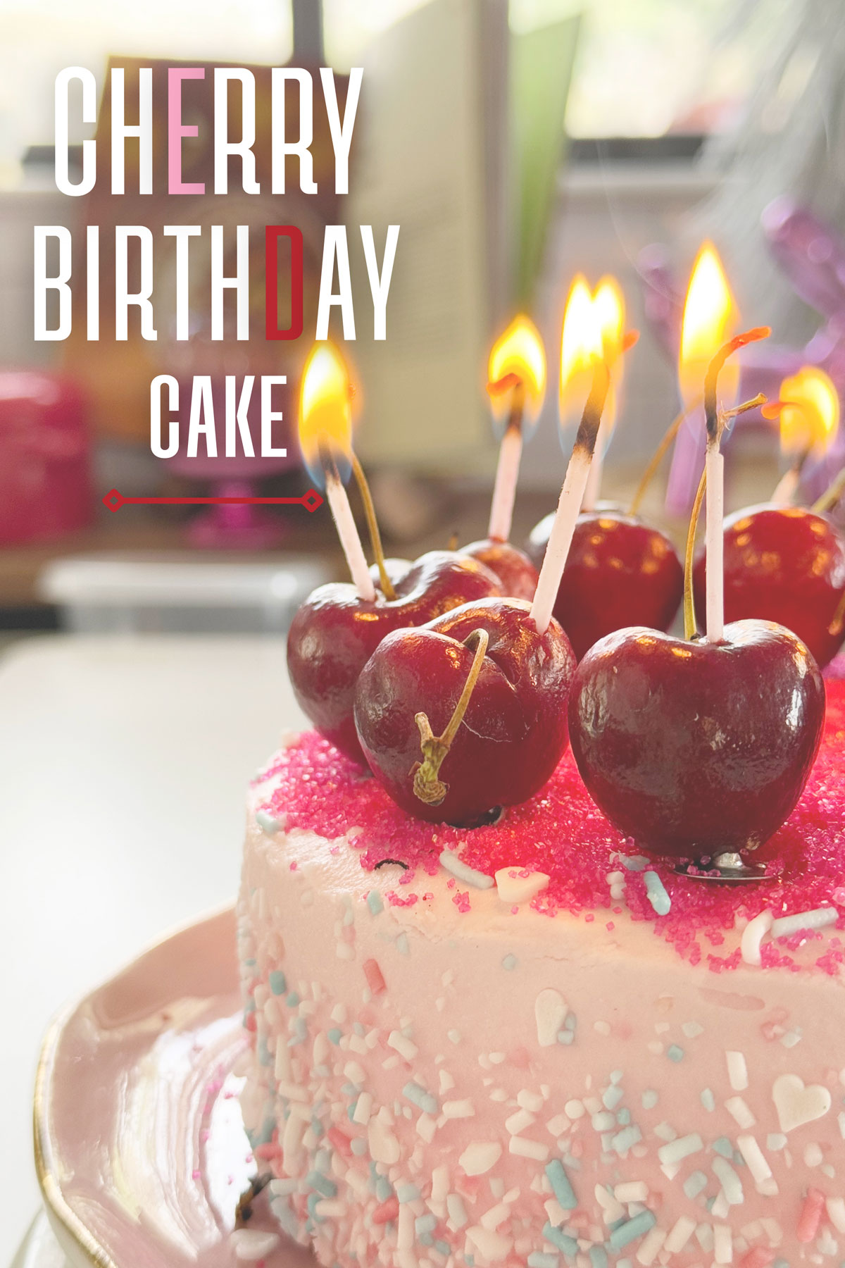 Cherry Birthday cake.