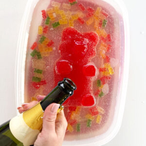 Prosecco gummy bear punch.