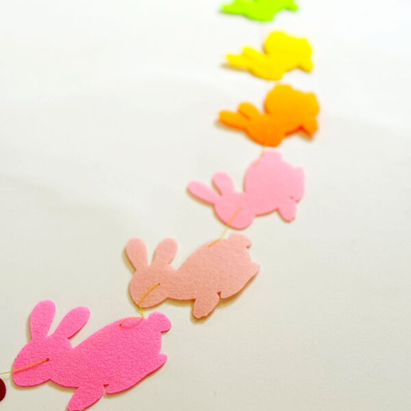 Cute Easter bunny garland.