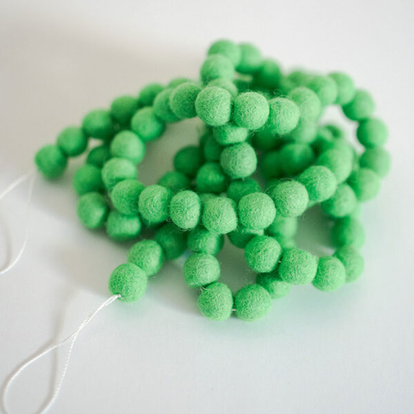 Green Mini Ball Garland - Image 6