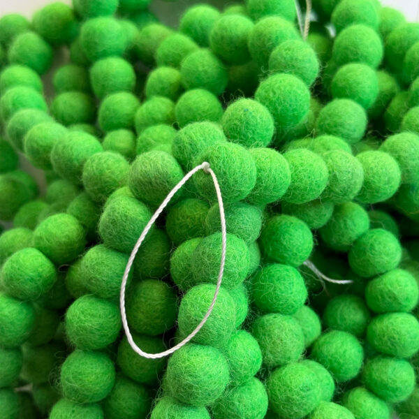 Green Mini Ball Garland - Image 5