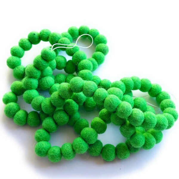 Green Mini Ball Garland - Image 3