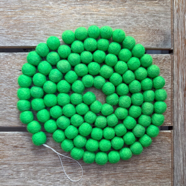 Green Mini Ball Garland - Image 2