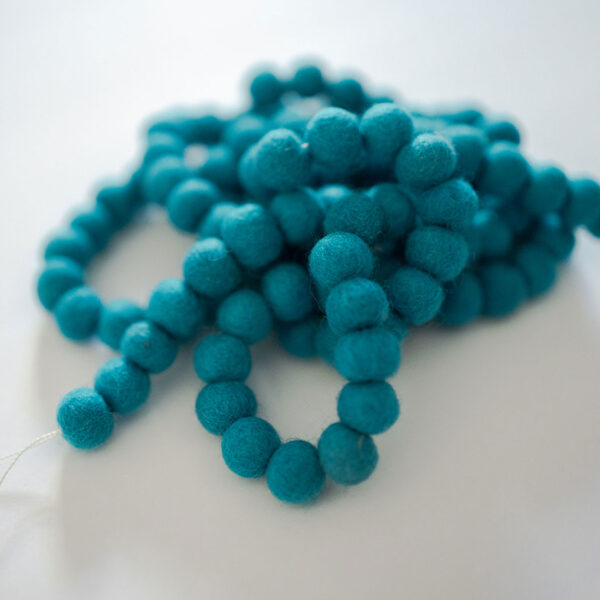 Teal Mini Ball Garland - Image 3