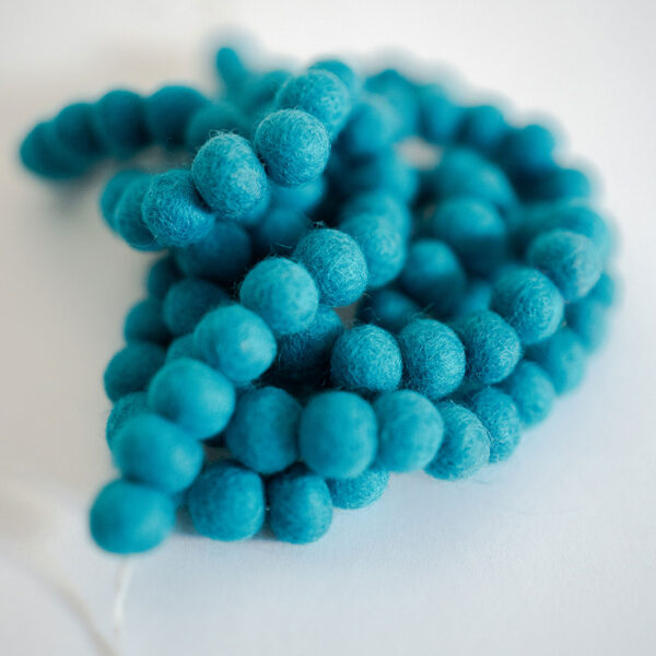 Teal Mini Ball Garland - Image 2