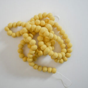 Yellow mini ball garland.