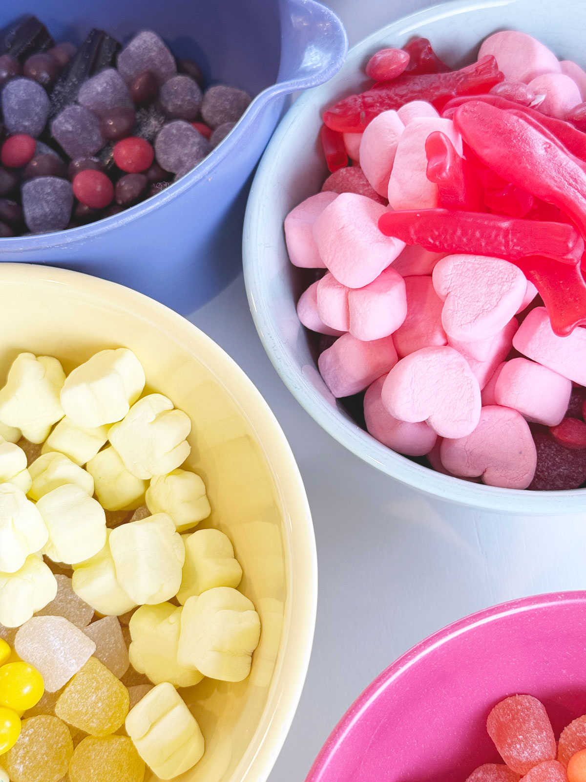 Candy salad ingredients, how to make a pretty one.