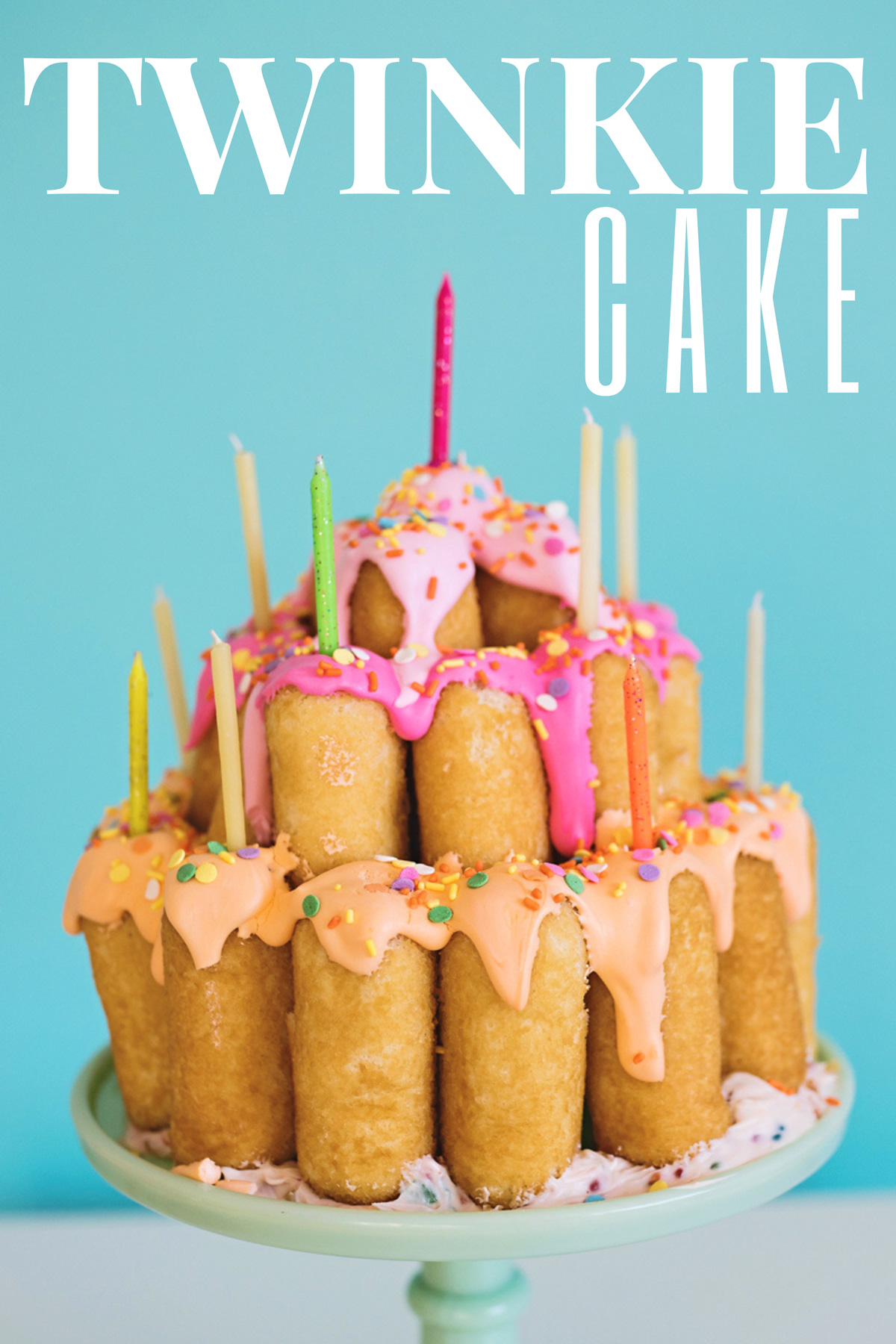 Twinkie birthday cake.