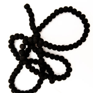 Black ball garland.