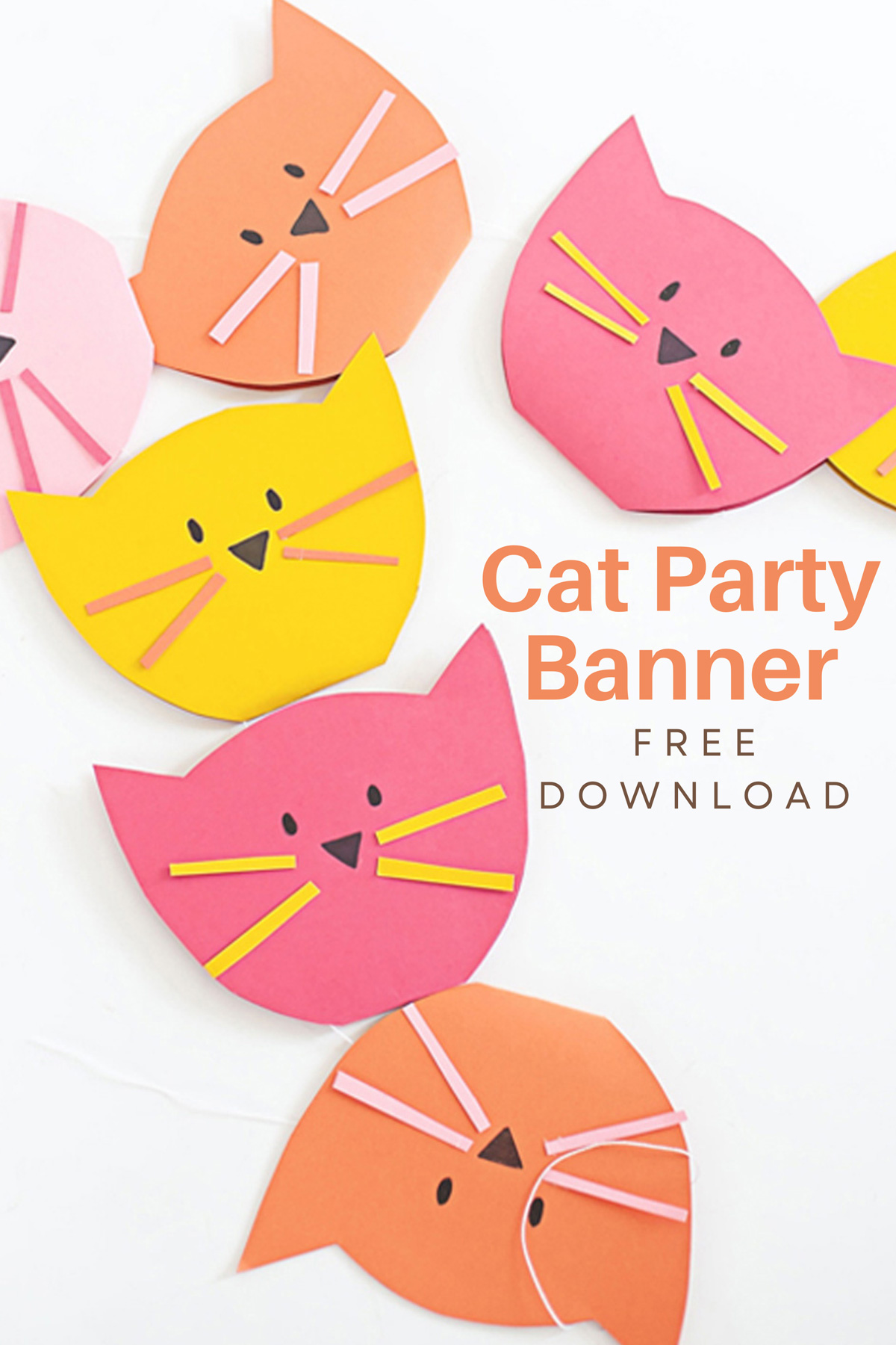 Cat banner download free printable.