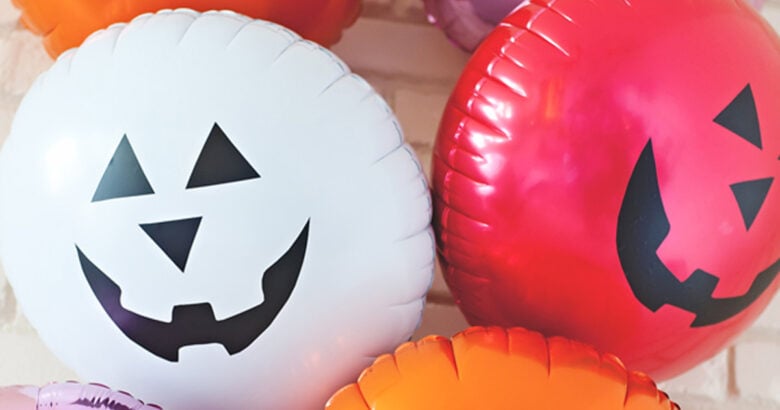 Pumpkin Balloons for Halloween party decorations.