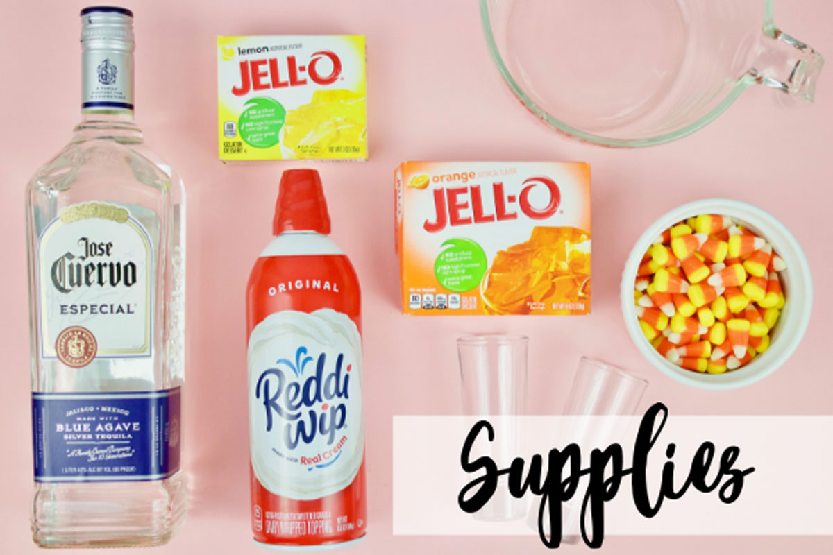 How to make candy corn jello shots with tips.