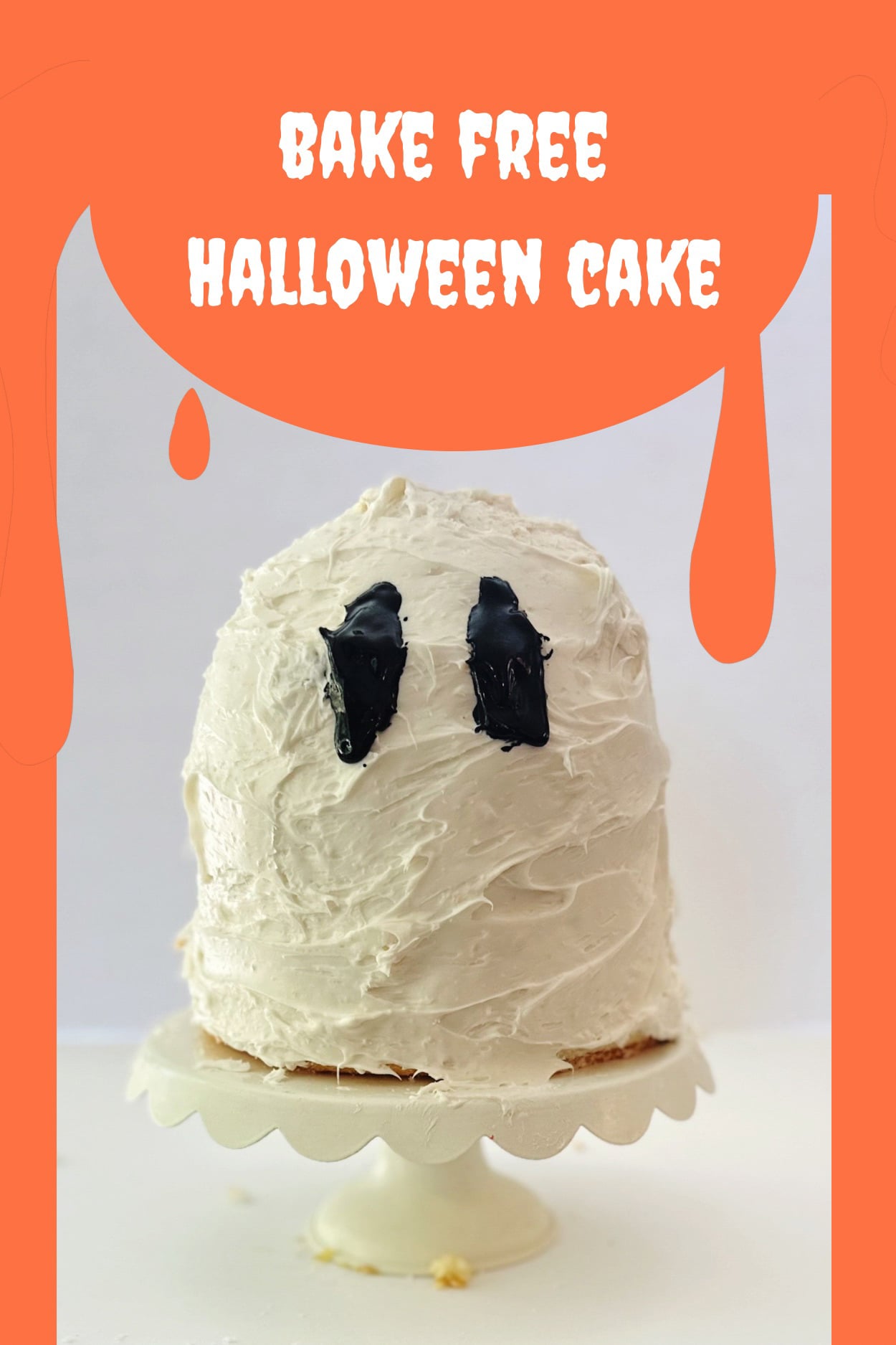 Bake Free Ghost Cake