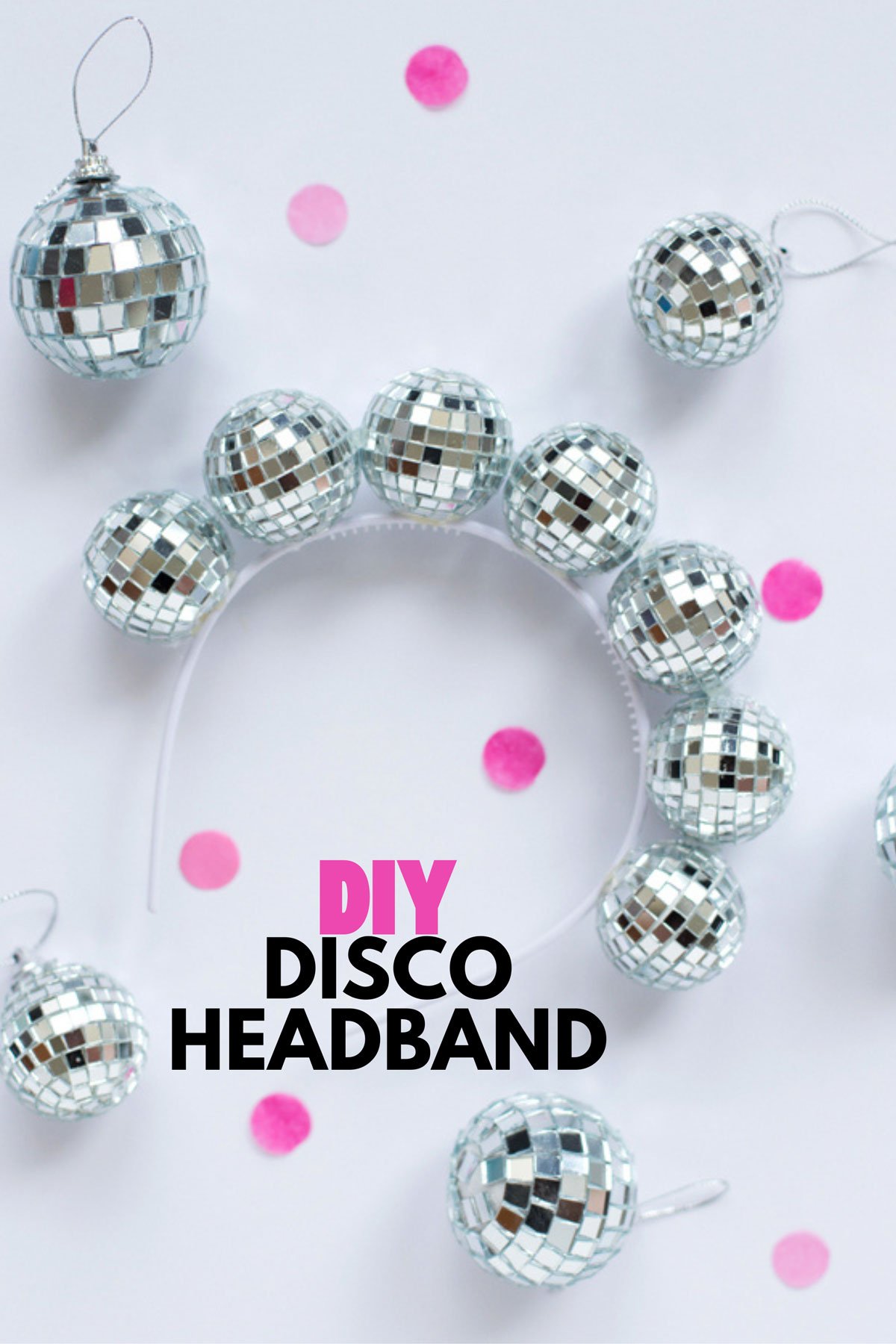 DIY disco ball headbands.