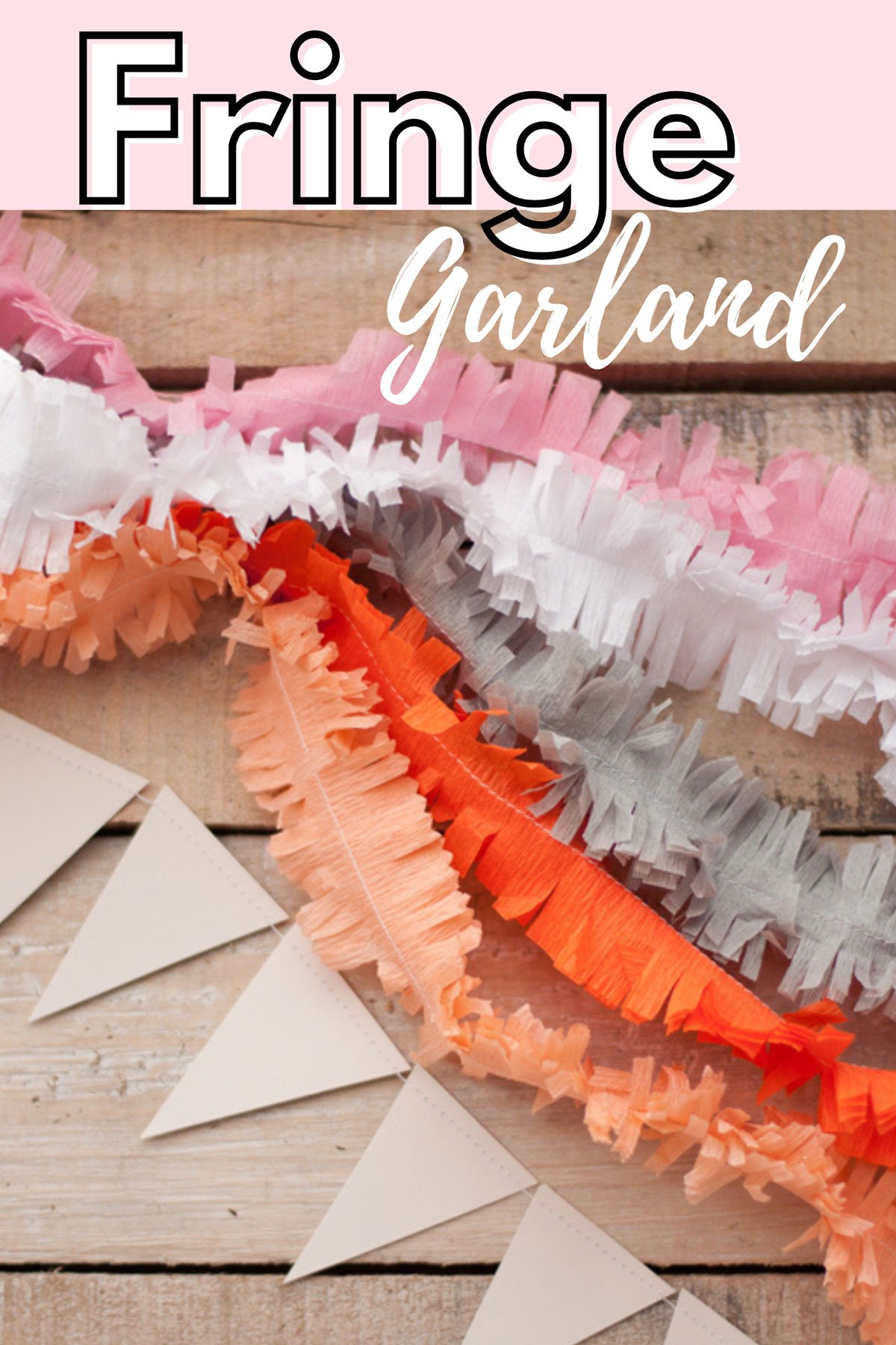 Fringe streamer garland.