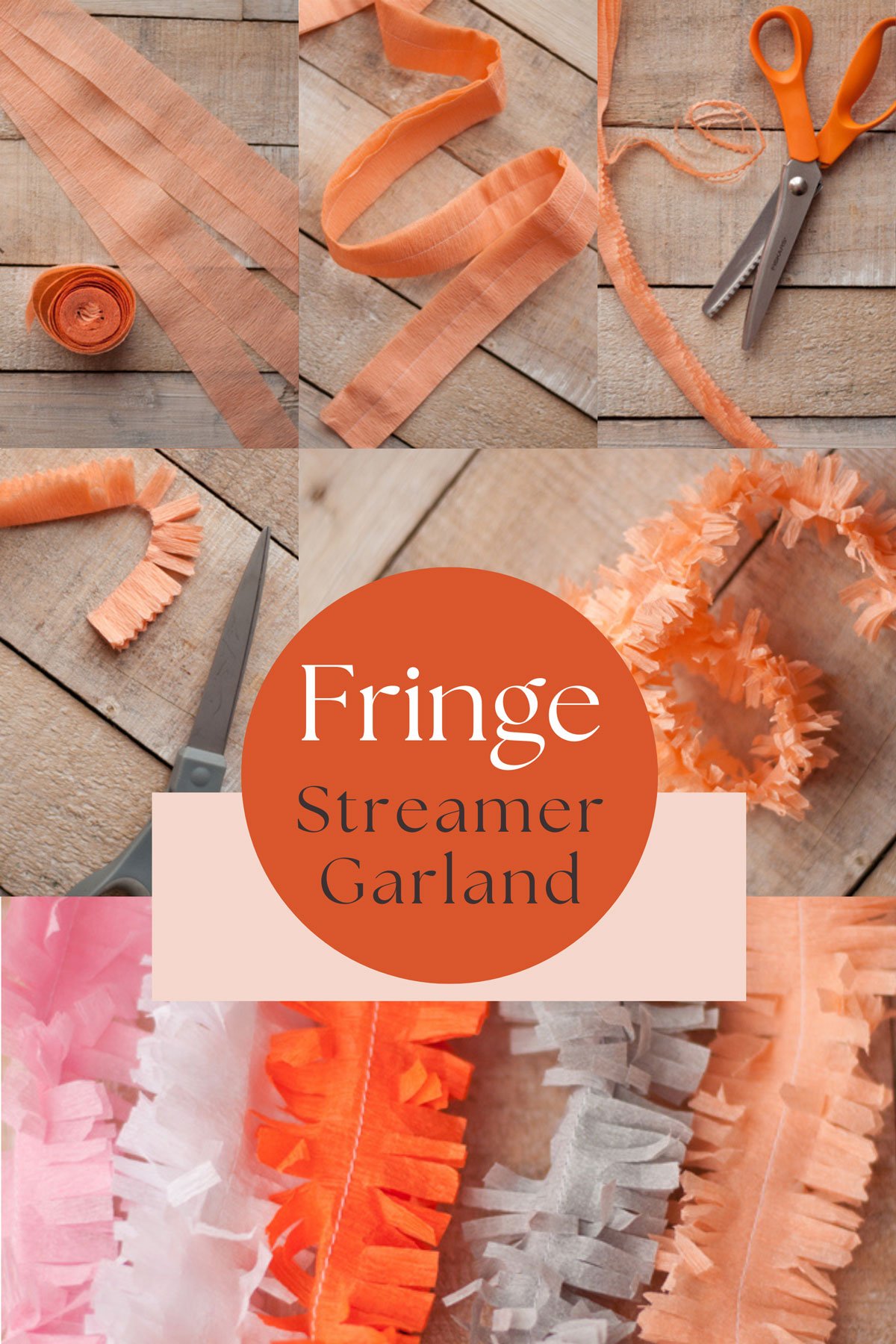How to make easy DIY streamer garland at home.