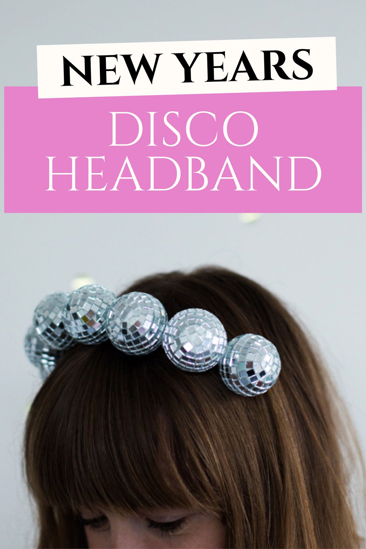 New years disco ball headband.