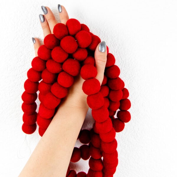 Red Ball Garland large