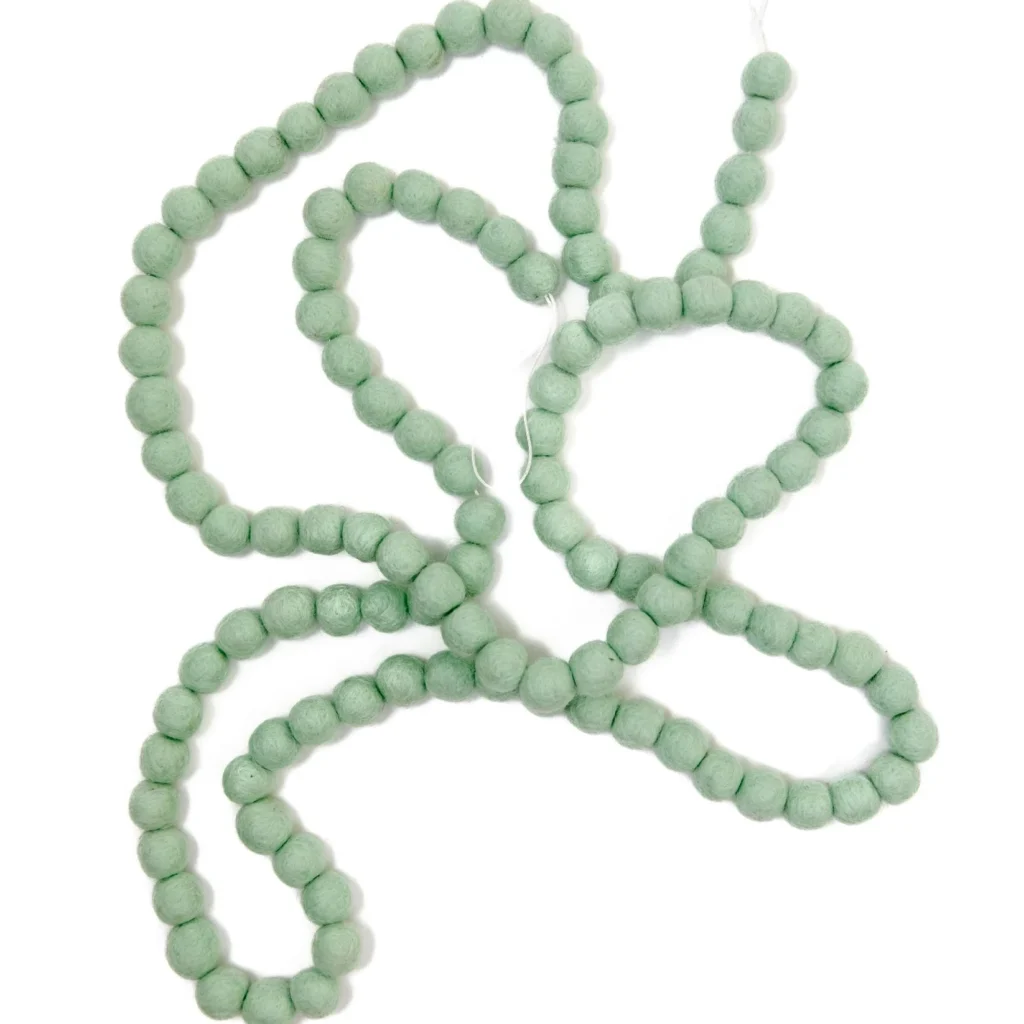 Mint pom pom garland mini
