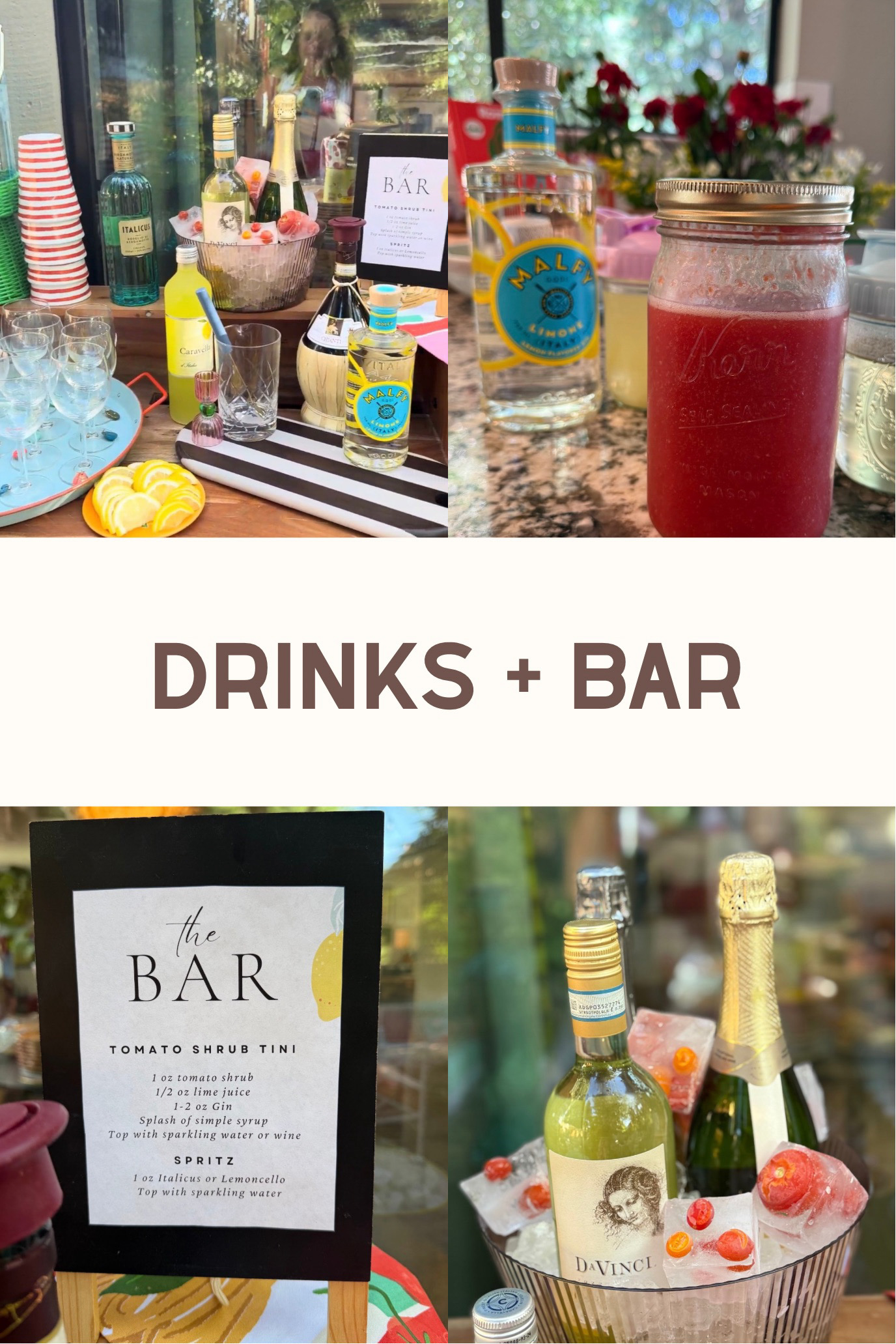Italian Party Drink Inspiration