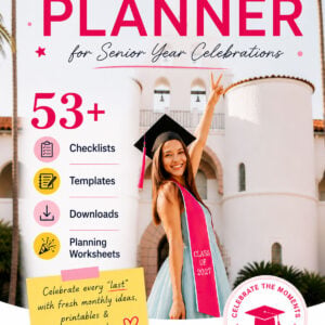 Graduation planner for senior year celebrations.