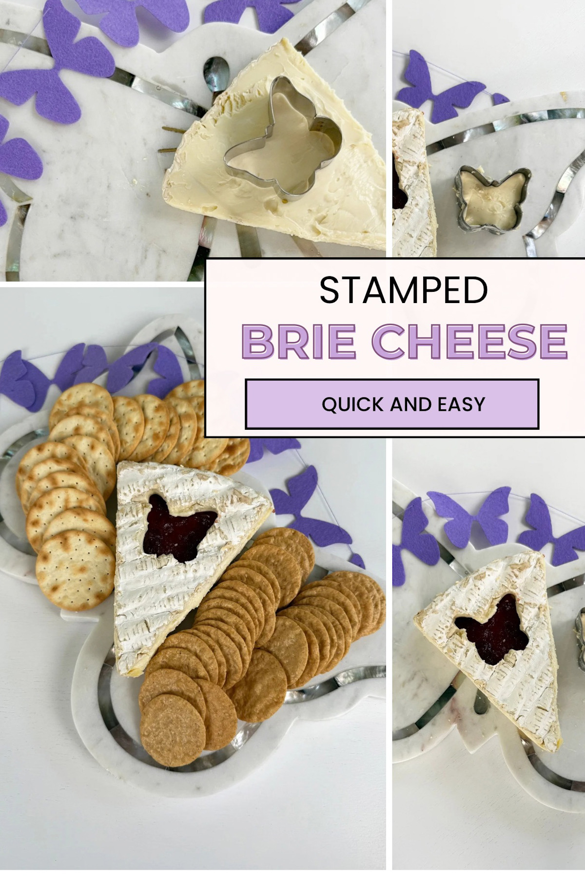 Stamped Brie Cheese